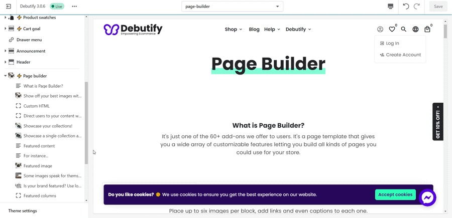 How to use the Page Builder-6